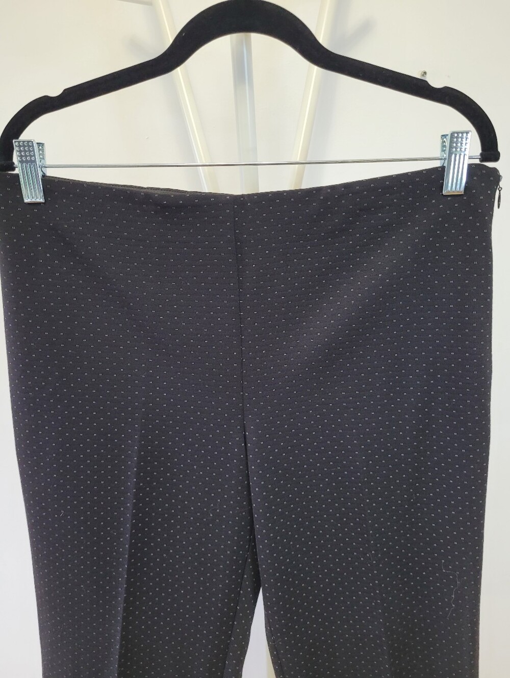 🍂 Laura Petites Polka Dot Trousers in Black Size 10P Like New